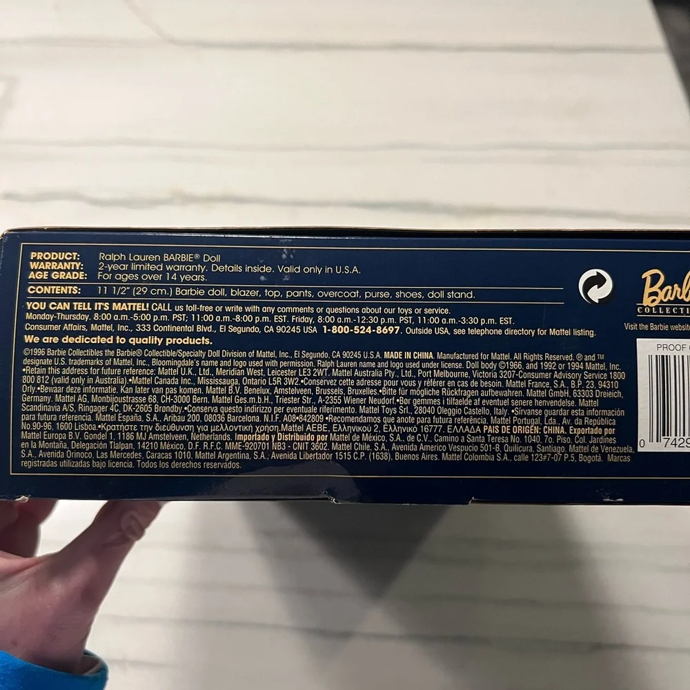 Ralph Lauren Barbie Doll Bloomingdale’s Limited Edition- 1996 release- Opened - Picture 6 of 13